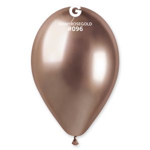 Balónek chromový růžovo-zlatý 30 cm