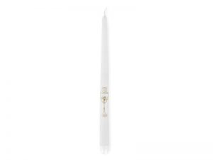 Kónická svíčka bílá - První svaté přijímání 29cm