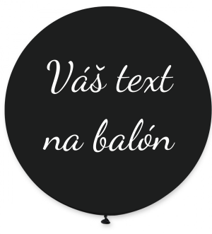 Personal Balón s textem - Černý 80 cm